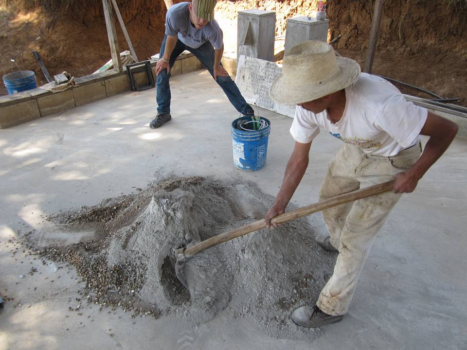 Mixing Concrete by Hand