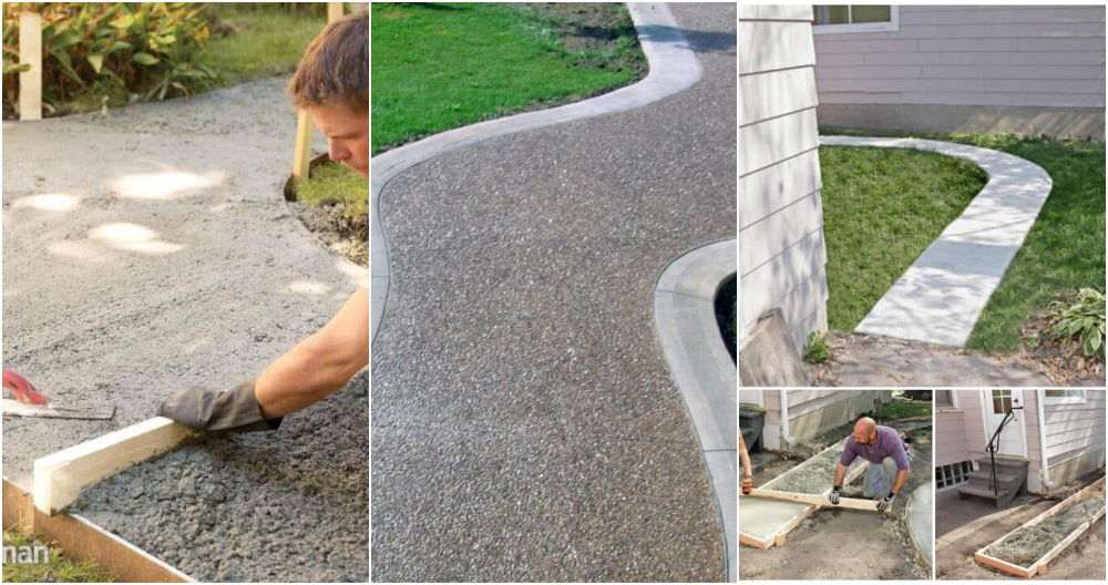 How to Build a Simple Concrete Walkway or Path