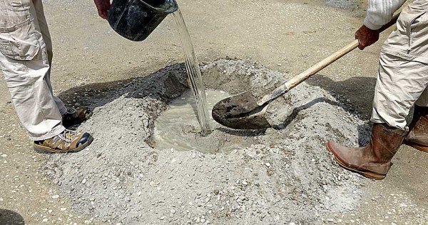 Mixing Concrete by Hand