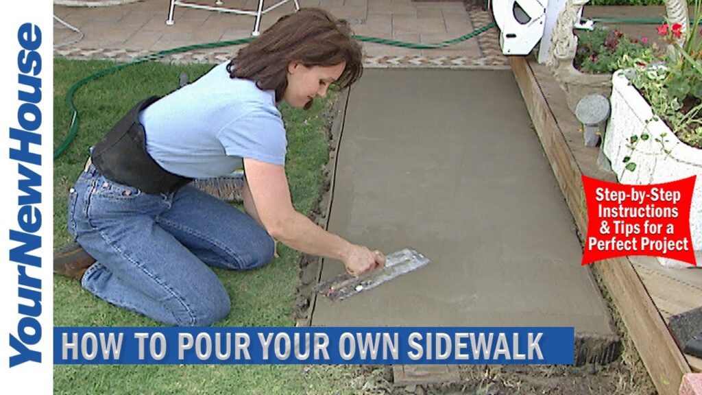 How to Build a Simple Concrete Walkway or Path