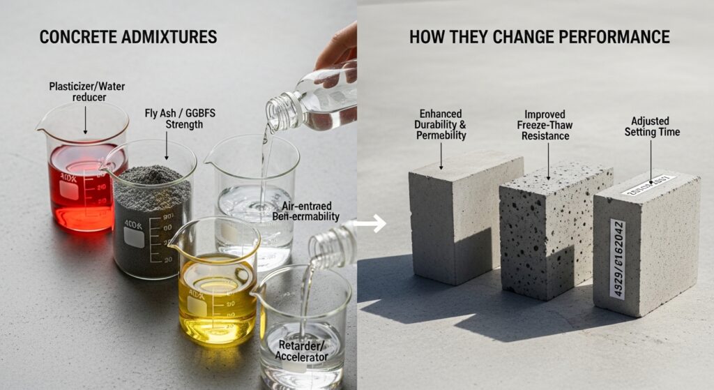 What are Concrete Admixtures and How Do They Change Performance?