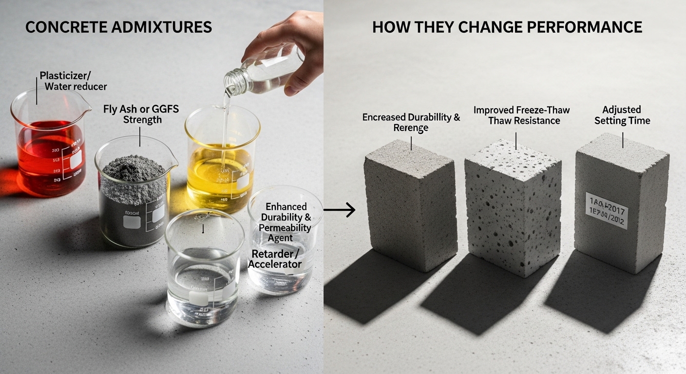 What are Concrete Admixtures and How Do They Change Performance?