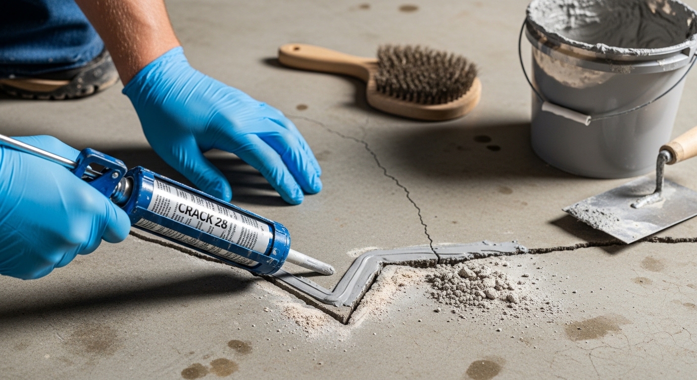 How to Repair Cracks in a Concrete Garage Floor