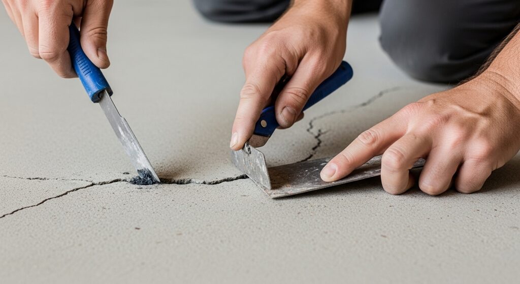 How to Repair Cracks in a Concrete Garage Floor