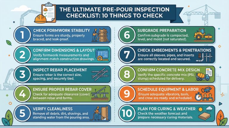 The Ultimate Pre-Pour Inspection Checklist: 10 Things to Check